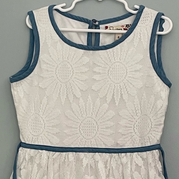 Speechless Lace Floral Sleeveless Dress Sz 8 - Picture 2 of 7